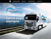 Tablet Screenshot of expreso-argentino.com.ar